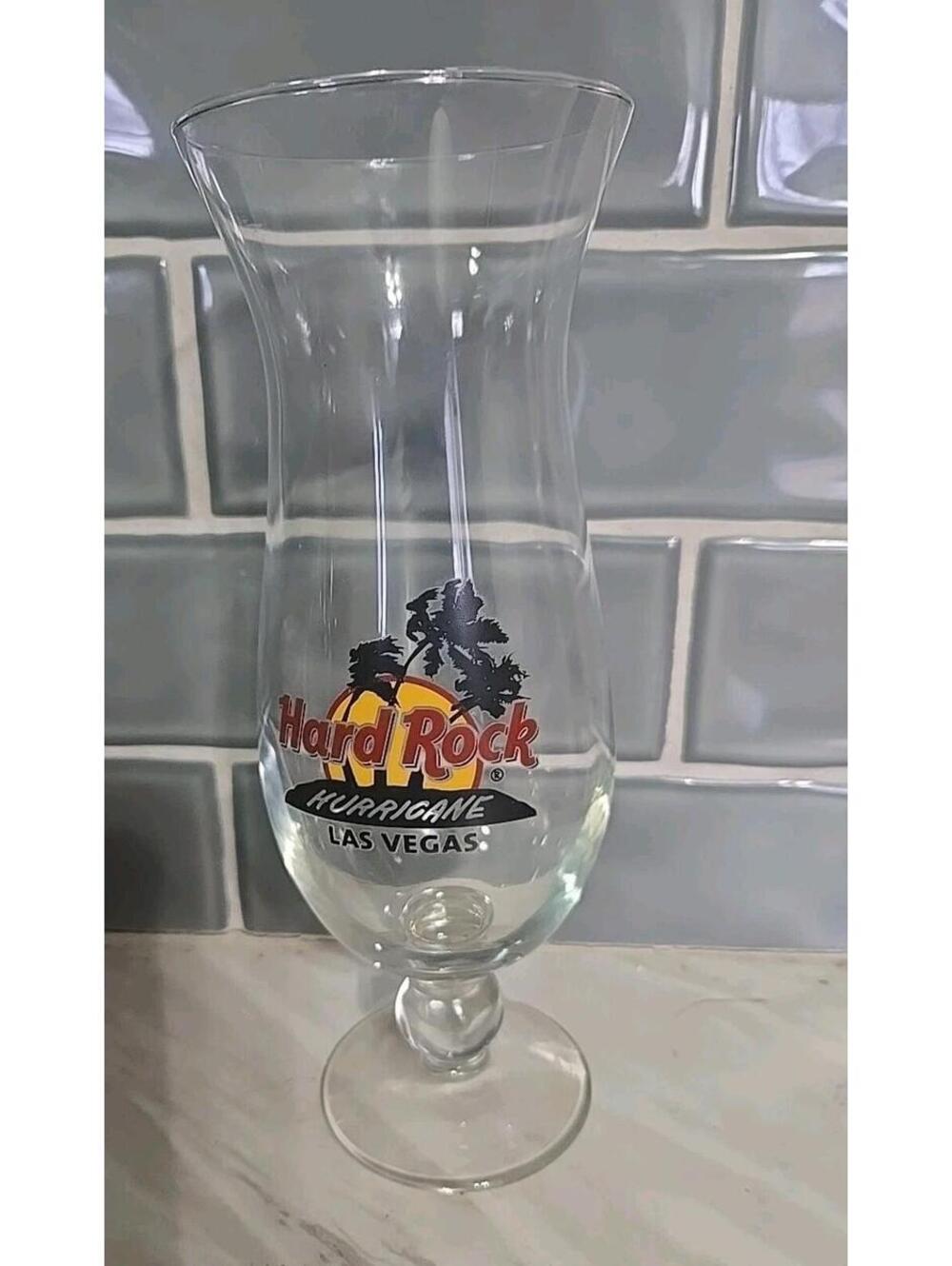 Hard Rock Cafe Las vegas Hurricane Glass Barware